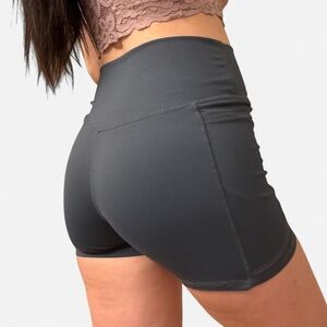 Women's Blue High-Waisted Shorts